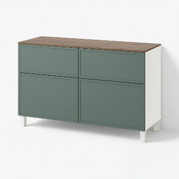 ІКЕА Комбінована стелажна система з дверцятами BESTÅ БЕСТО, 095.980.85 - Home Club