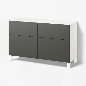 ІКЕА Комбінована стелажна система з дверцятами BESTÅ БЕСТО, 895.754.62 - Home Club