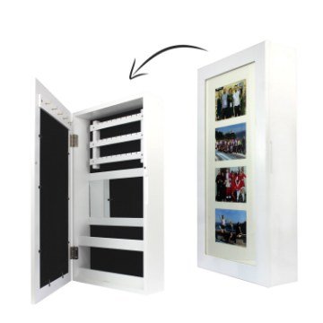 BackHome Living Настінна Шафа Для Біжутерії 31 x 9,5 x 56 см, PHO1240 - Home Club
