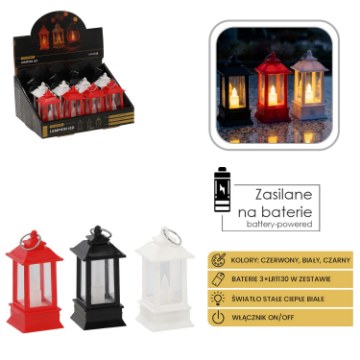 Chomik Світловий Ліхтар Led Mini 4 x 4 x 9 См, Різнокольоровий, LED1644 - Home Club