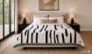 Kontrasto Покривало Modern 180x200 см, біло-чорне, DTE-NAR-00001 - Home Club, Зображення 5
