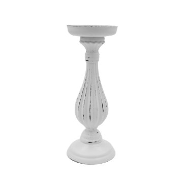Kontrasto Декоративный подсвечник из Мдф «Rustical», белый, 10x28 см, DDE-SWK-00011 - Home Club