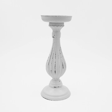 Kontrasto Декоративный подсвечник из Мдф «Rustical», белый, 10x28 см, DDE-SWK-00011 - Home Club