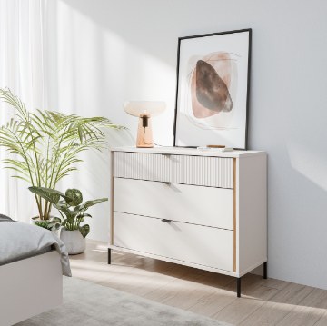 Forte Комода 110 см Seravel, пісочний/дуб Mauvella, SVLK211-Q112 - Home Club