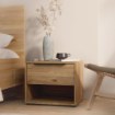 Forte Приліжкова тумба 50 см із шухлядою Orkney, дуб Mauvella, OKYK011-D108 - Home Club, Зображення 9