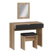 Forte Туалетный столик в стиле лофт 100 см с зеркалом и сиденьем Dalate, DQLT321ST-M368A - Home Club, изображение 5