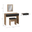 Forte Туалетный столик в стиле лофт 100 см с зеркалом и сиденьем Dalate, DQLT321ST-M368A - Home Club, изображение 6