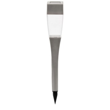 Garden Line Сонячна Лампа Neda 4,9 x 4,9 x 38 См Срібна Прозора/ Чорна Димна Холодна Біла, SOL4269 - Home Club