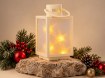 Chomik Праздничный Фонарик 11 x 11 x 20,5 см С Led-Вставкой С Эффектом 3D, Белый, LED2546 - Home Club, изображение 5