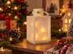 Chomik Праздничный Фонарик 11 x 11 x 20,5 см С Led-Вставкой С Эффектом 3D, Белый, LED2546 - Home Club, изображение 6