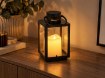 Chomik Святковий Ліхтар 11 x 11 x 20,5 См З Led-Вставкою, Чорний, LED2539 - Home Club, Зображення 6