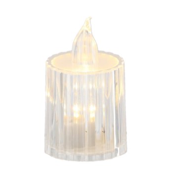 Chomik Свічка Led 3,5 × 6,5 См Прозора, LED1507 - Home Club