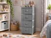 Chomik Пластикова Комода З 4 Ящиками Сіра 38 x 45 x 90 см Раттан, KAS0357/4A - Home Club, Зображення 3