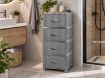 Chomik Пластикова Комода З 4 Ящиками Сіра 38 x 45 x 90 см Раттан, KAS0357/4A - Home Club, Зображення 4