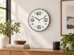 Chomik Настенные Часы Круглые 30,2 x 30,2 x 4,3 См, Белые С Черными Цифрами, ZEG4702 - Home Club, изображение 6