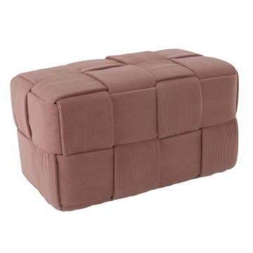 Chomik Прямокутна Плетена Пуфа 72 x 38 x 38 См, Рожева, PHO5918 - Home Club