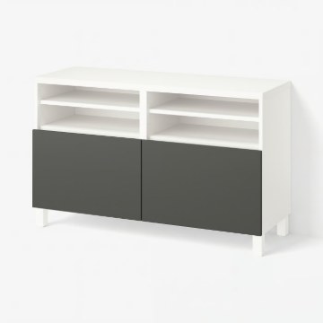 ИКЕА Скамейка под телевизор с дверцами BESTÅ БЕСТО, 895.749.76 - Home Club