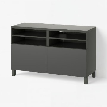ИКЕА Скамейка под телевизор с дверцами BESTÅ БЕСТО, 095.060.95 - Home Club