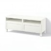 Тумба под телевизор с ящиками, белый, Ханвикен, Белый Stubbarp, 120 x 42 x 48 см