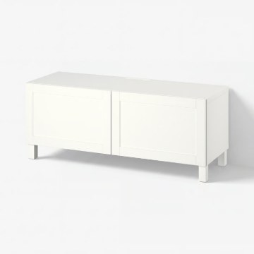 ИКЕА Скамейка под телевизор с дверцами BESTÅ БЕСТО, 094.194.37 - Home Club