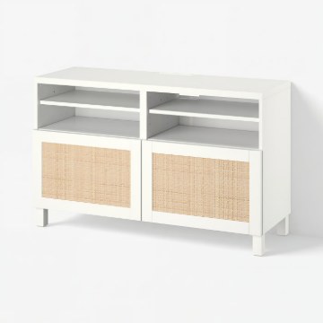 ИКЕА Скамейка под телевизор с дверцами BESTÅ БЕСТО, 994.204.98 - Home Club