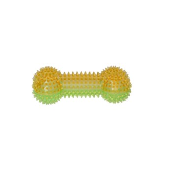 Chomik Резиновая Игрушка В Виде Кости, 16 × 8 × 5 См, Зелено-Желтая, PET8733 - Home Club