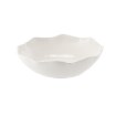 BackHome Living Кругла Фарфорова Салатниця 25,5 × 25,5 × 7,5 См З Хвилястим Краєм, CAI0996 - Home Club