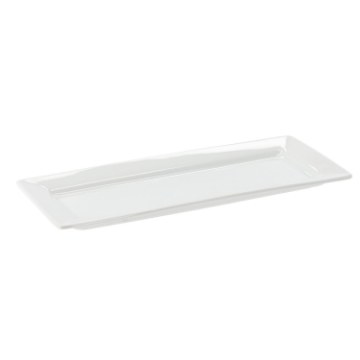 BackHome Living Прямокутна Фарфорова Тарілка 40 × 17 × 2,5 См, CAI0712 - Home Club