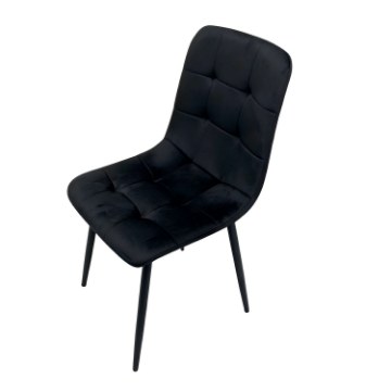 BackHome Living Черное велюровое кресло, FAT1429 - Home Club
