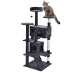 Chomik Когтеточка для кошки с домиком, 49 × 49 × 134,5 см, серая, PET8696 - Home Club, изображение 6