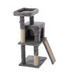 Chomik Когтеточка для кошки с домиком, 45 × 35 × 90 см, серая, PET8672 - Home Club, изображение 3
