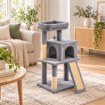 Chomik Когтеточка для кошки с домиком, 45 × 35 × 90 см, серая, PET8672 - Home Club, изображение 6