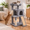Chomik Когтеточка для кошки с домиком, 45 × 35 × 90 см, серая, PET8672 - Home Club, изображение 8