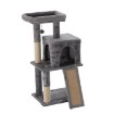 Chomik Когтеточка для кошки с домиком, 45 × 35 × 90 см, серая, PET8672 - Home Club, изображение 9