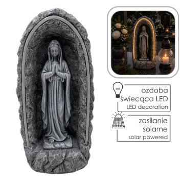 Chomik Статуэтка Богородицы В Нише С Подсветкой Led, 20 × 17 × 40,5 См, DED9969 - Home Club