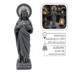 Chomik Фигура Иисуса Со Светящимся Светодиодным Нимбом 12,5 × 11 × 41,5 см, DED0033 - Home Club