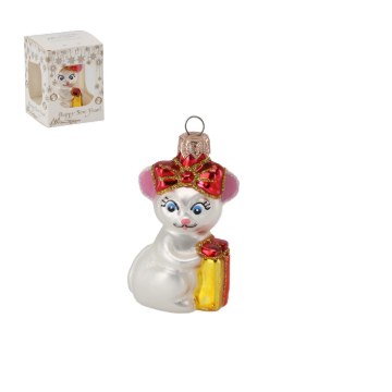 Chomik Скляна ялинкова кулька «Мишка», OMI4659 - Home Club