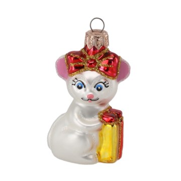 Chomik Скляна ялинкова кулька «Мишка», OMI4659 - Home Club