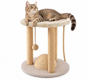 Chomik Когтеточка Для Кошки 40 x 40 x 44 См, Бежевая, PET1634 - Home Club