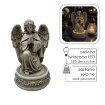 Chomik Фигура «Коленом Стоящий Ангел» С Подсветкой Led, 17 × 16,5 × 27 См, DED0057 - Home Club
