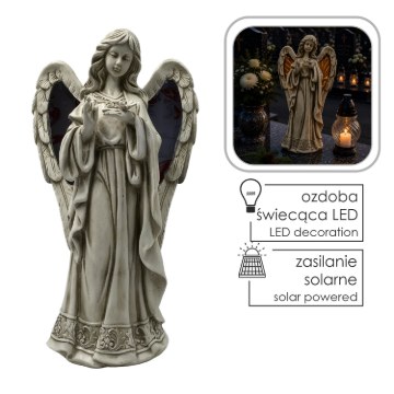 Chomik Фигура Ангела Со Светящимися Крыльями (Светодиоды) 28 × 17 × 49,5 См, DED9938 - Home Club