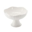 BackHome Living Кругла Фарфорова Фара 25,5 × 25,5 × 17 См З Хвилястим Краєм, CAI1023 - Home Club