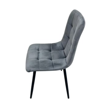 BackHome Living Велюровое Кресло Серебряного Цвета, FAT1405 - Home Club