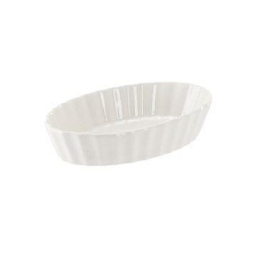 BackHome Living Порцелянова овальна тарілка 16,5 × 10,5 × 3,5 см, CAI0453 - Home Club