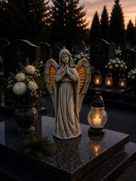 Chomik Фигура Ангела Со Светящимися Крыльями (Светодиоды) 23 × 14 × 40 см, DED0095 - Home Club
