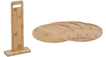 Chomik 4 Бамбукові Дошки Для Нарізання, 24 × 5 × 32 См, MUT3554 - Home Club
