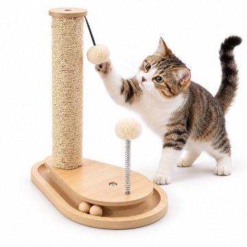 Chomik Когтеточка Для Кошки — Стойка 35 × 23 × 40 См, Бежевая, PET8665 - Home Club