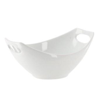 BackHome Living Порцелянова миска з ручкою 18,5 × 12 × 8 см, CAI0415 - Home Club