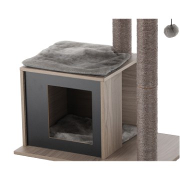 Chomik Когтеточка Для Кошки С Домиком 56 x 40 x 63 см, Коричневая, PET8689 - Home Club