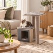 Chomik Когтеточка Для Кошки С Домиком 56 x 40 x 63 см, Коричневая, PET8689 - Home Club, изображение 5